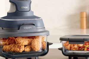 Ninja Crispi FN101EUST: la Freidora de Aire portátil con recipientes de cristal
